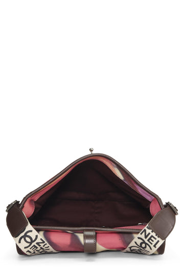 Chanel,  Multicolor Suede Flower Power Messenger, Multi