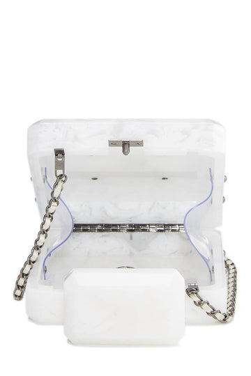 Chanel,  White Acrylic Perfume Minaudière, White