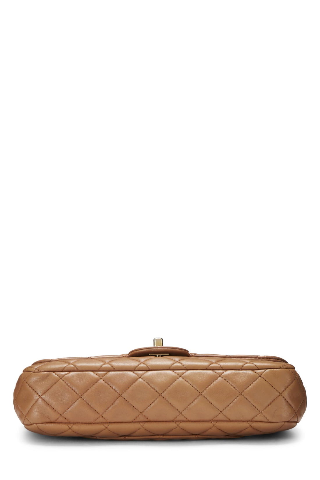 Chanel,  Brown Quilted Lambskin Valentine Single Flap Medium, Brown