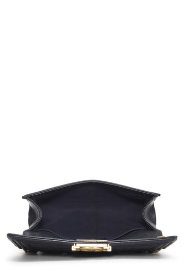 Chanel,  Navy Quilted Caviar Boy Bag Medium, Blue