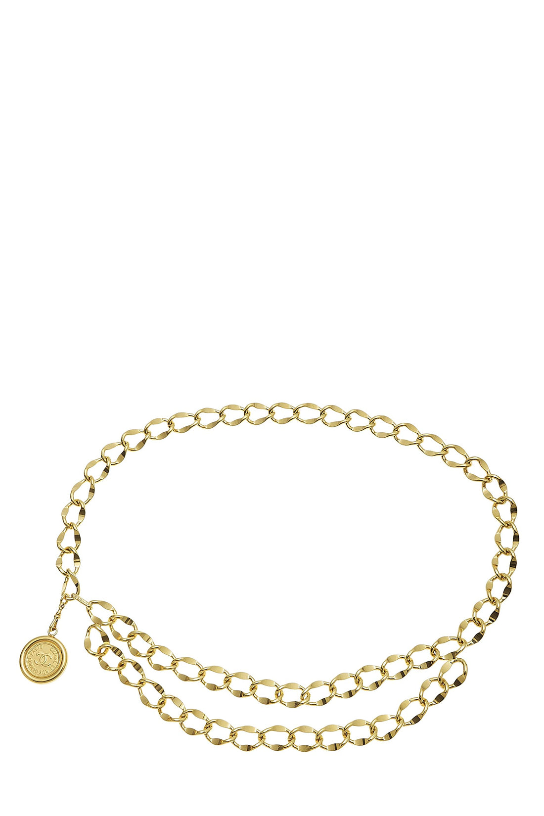 Chanel,  Gold 'CC' Medallion Chain Belt 2, Gold