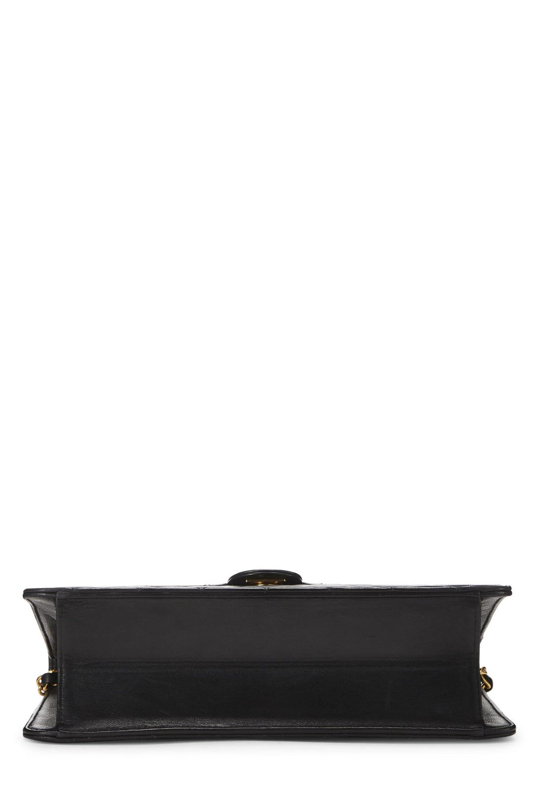 Chanel,  Black Quilted Lambskin Ex Flap Medium, Black