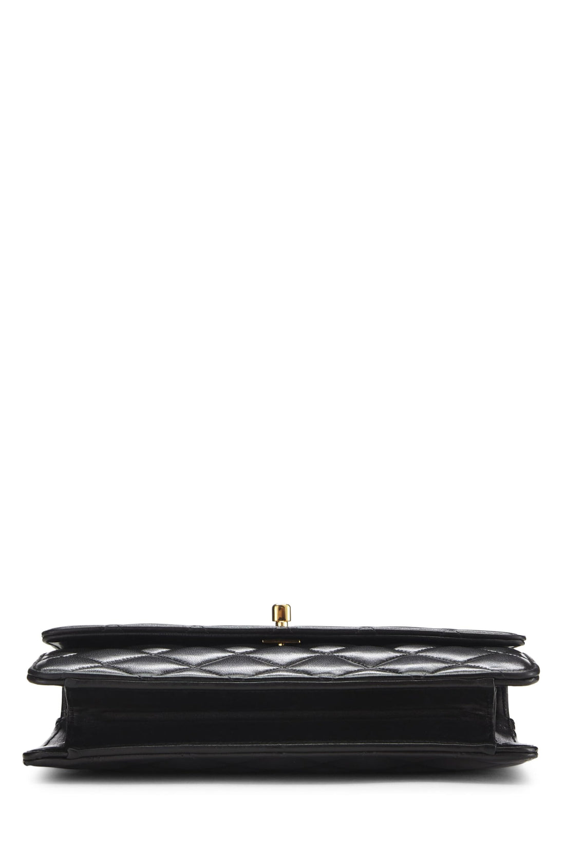 Chanel,  Black Quilted Lambskin Shoulder Bag, Black