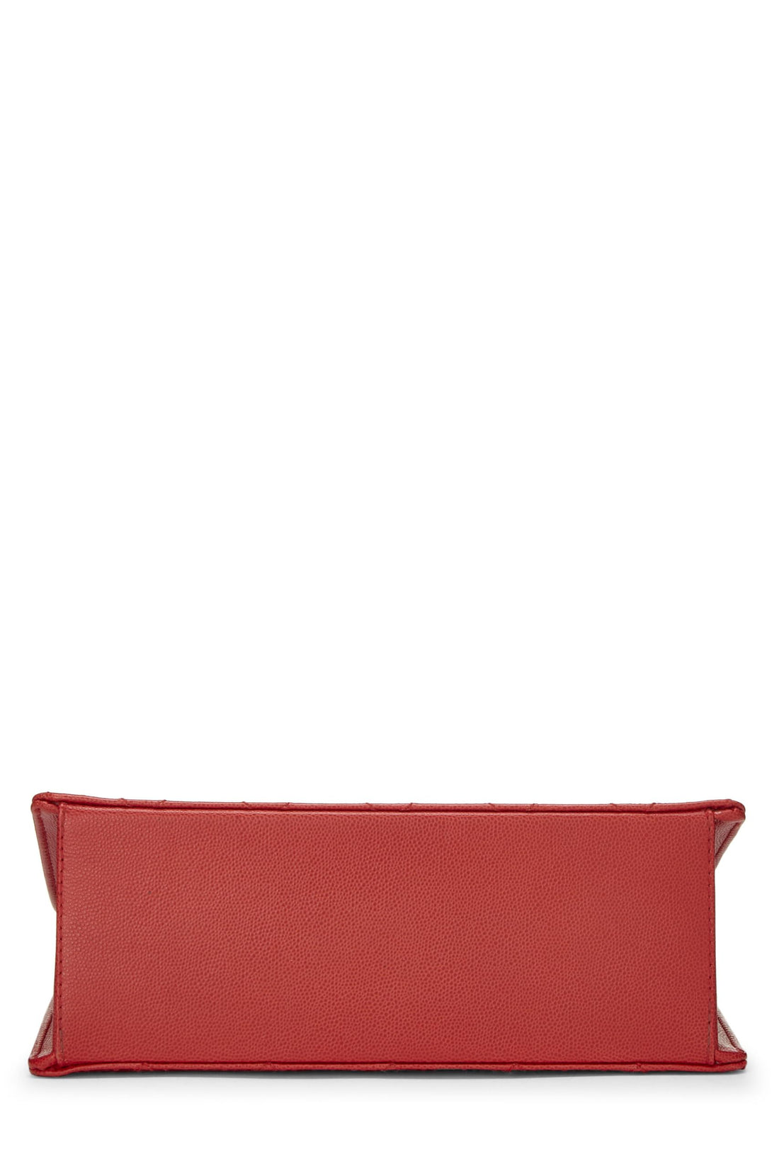 Chanel,  Red Quilted Caviar Envelope Flap Top Handle Bag, Red
