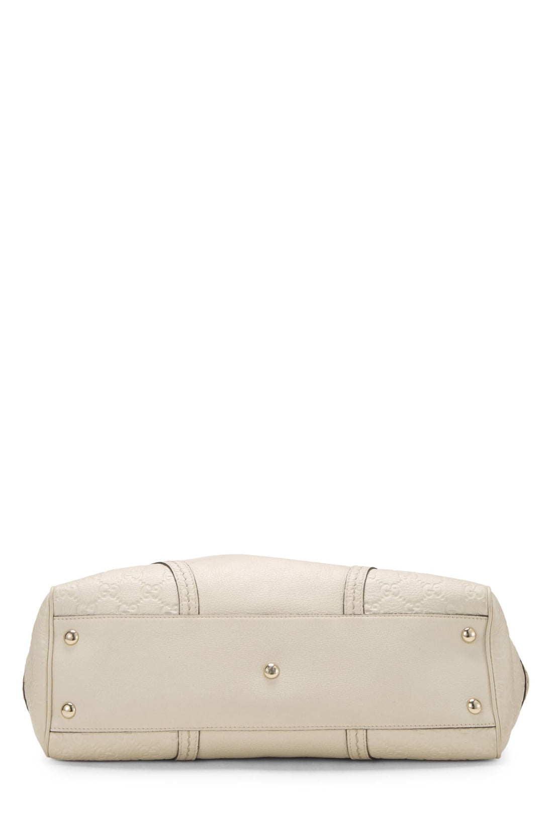 Gucci,  Cream Leather Signora Tote, White