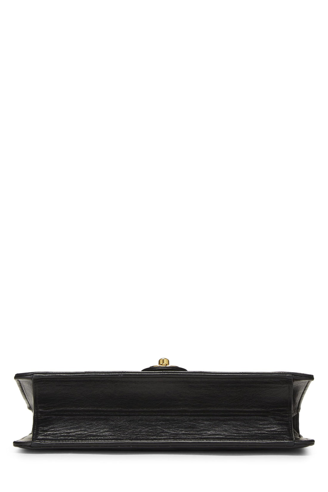 Chanel,  Black Quilted Lambskin Turnlock Ex Flap Medium, Black