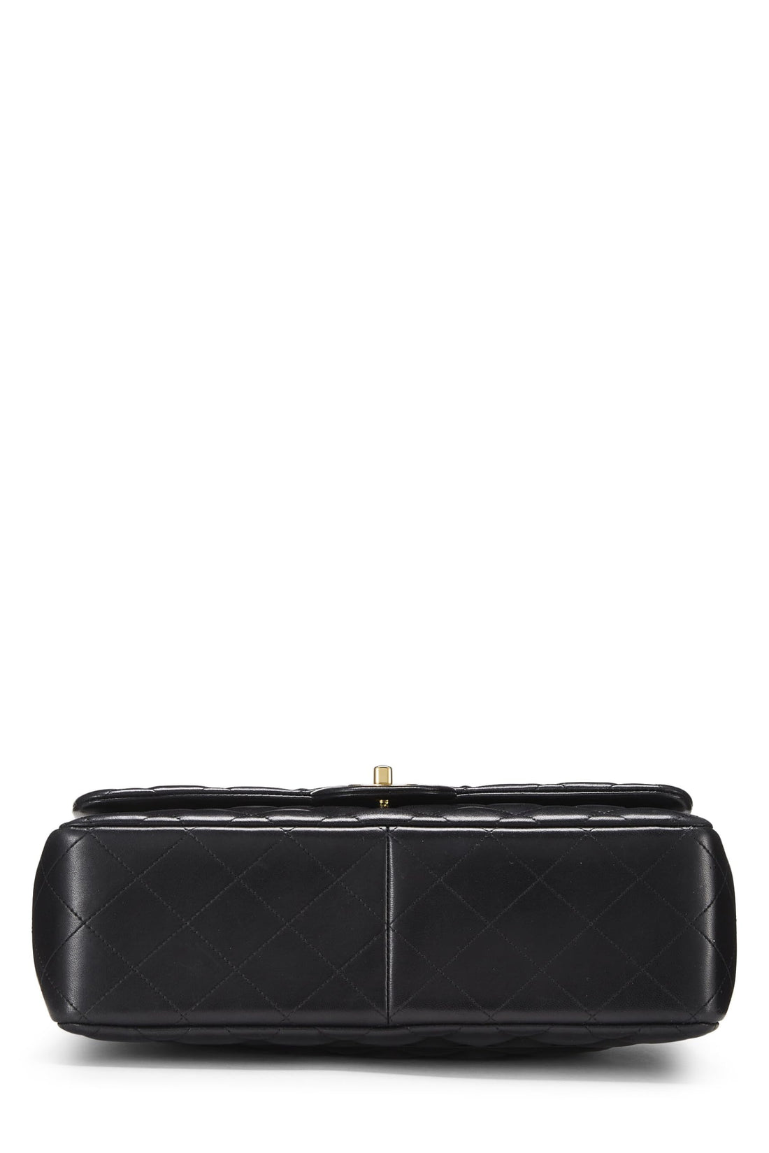Chanel,  Black Quilted Lambskin New Classic Double Flap Jumbo, Black