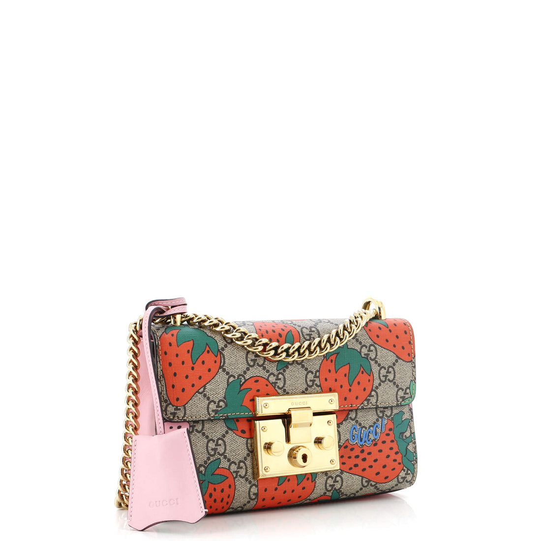 Padlock Shoulder Bag Printed GG Coated Canvas Small