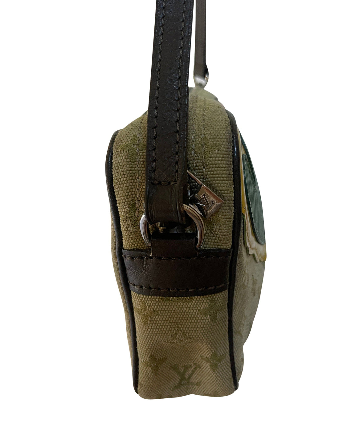 LOUIS VUITTON Monogram Mini M92274 Pochette Comte Dufe Monogram Mini Khaki Shoulder Bag