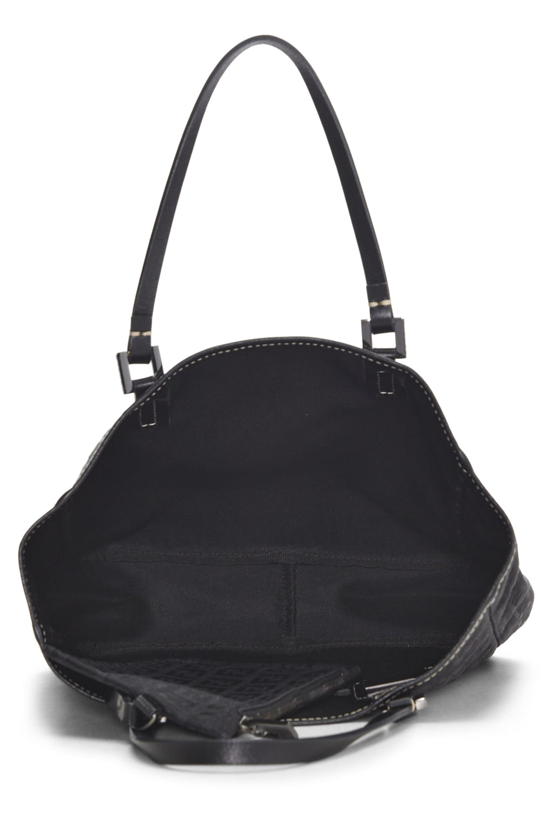 Fendi,  Black Zucchino Canvas Tote, Black