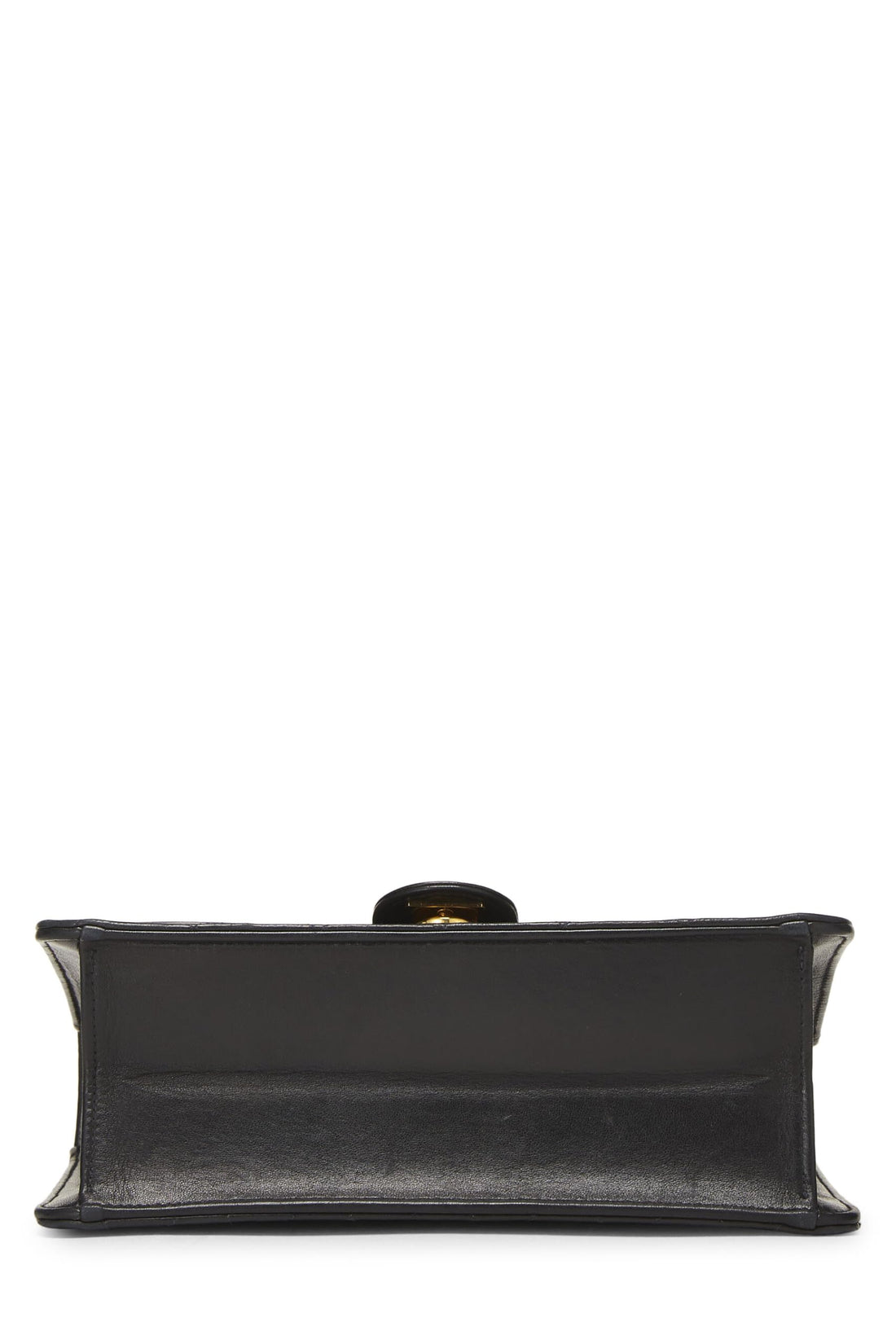 Chanel,  Black Quilted Lambskin Ex Flap Small, Black