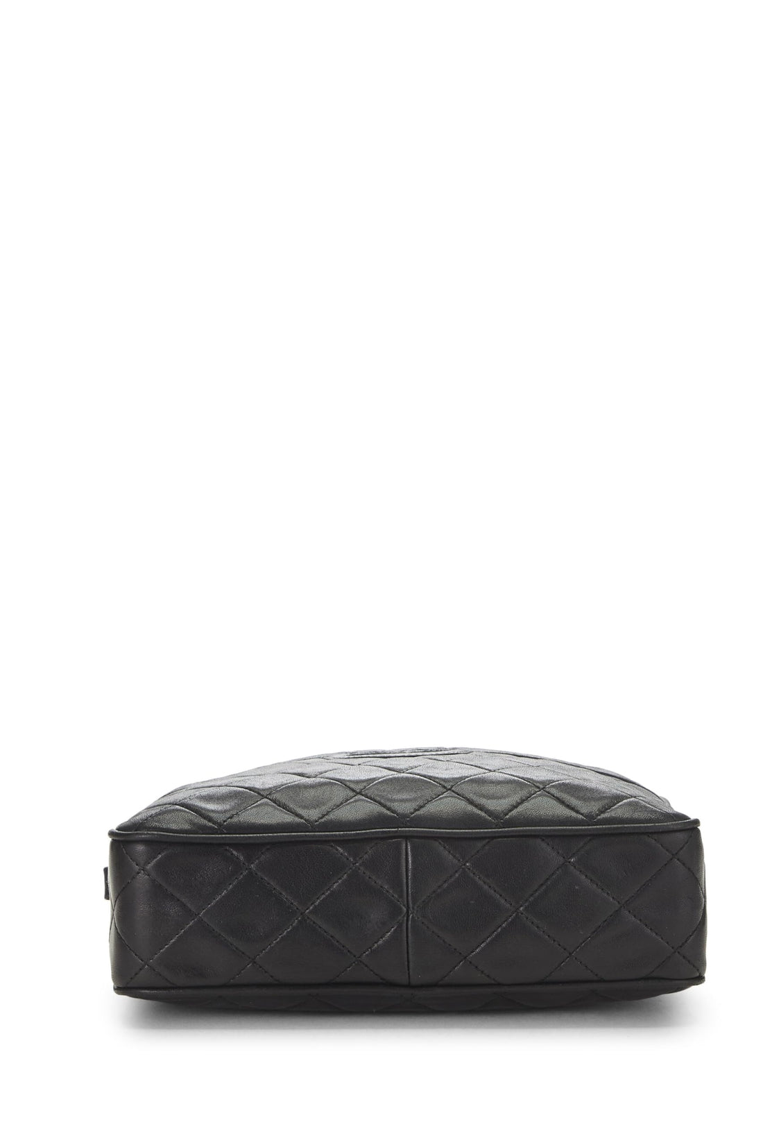 Chanel,  Black Quilted Lambskin Pocket Camera Bag Medium, Black