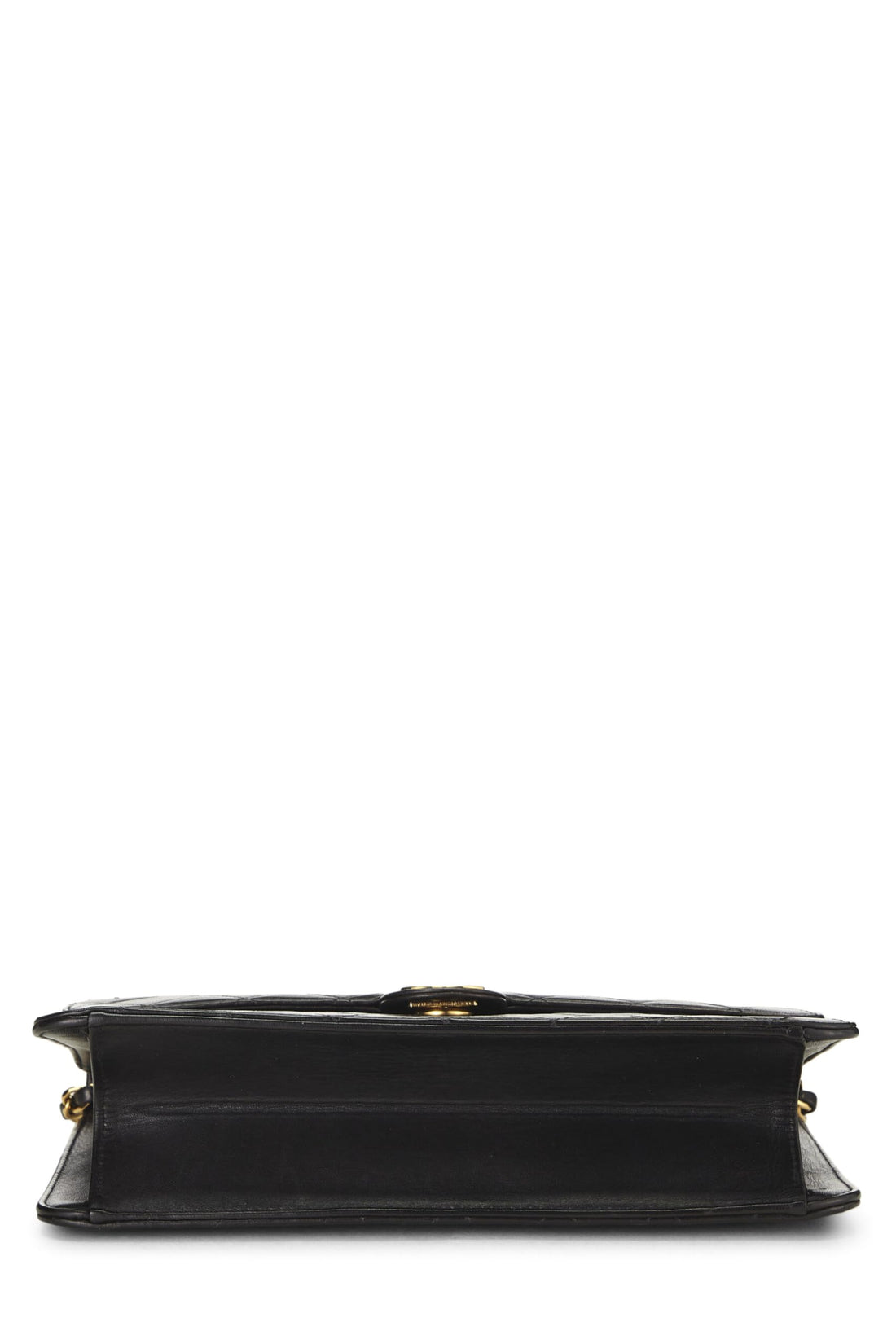 Chanel,  Black Quilted Lambskin Ex Flap Medium, Black