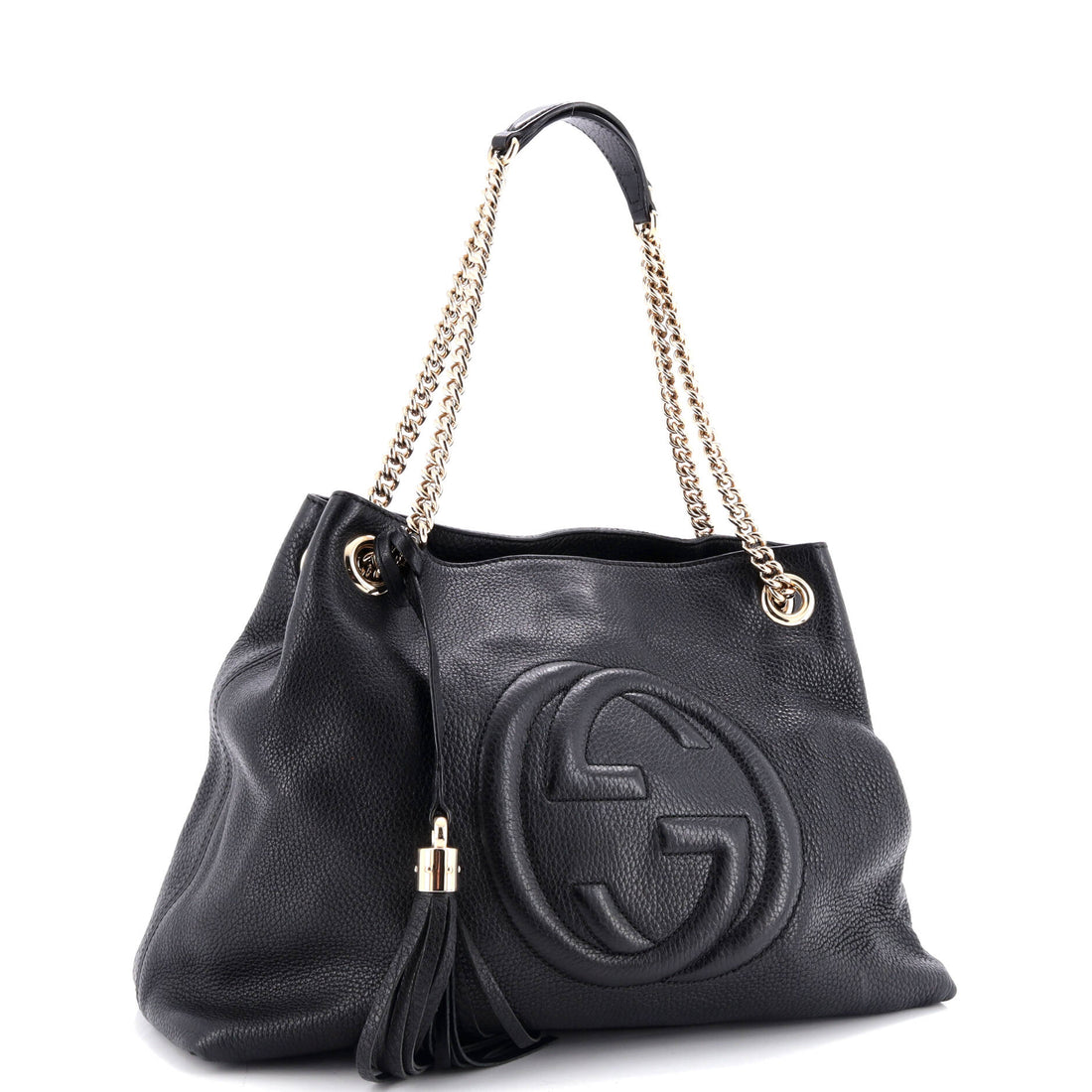 Soho Chain Strap Shoulder Bag Leather Medium