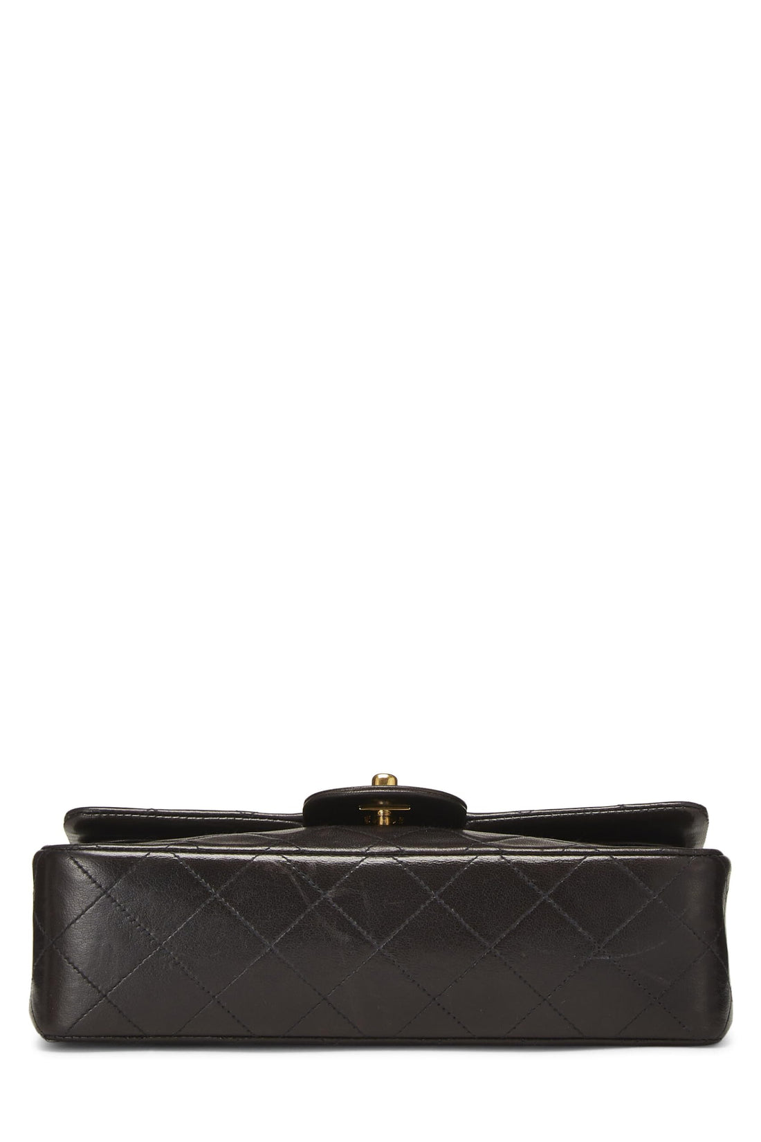 Chanel,  Black Quilted Lambskin Classic Double Flap Small, Black