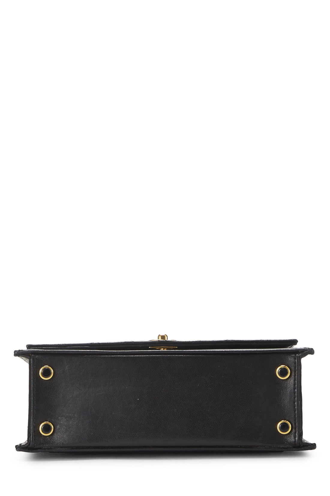 Chanel,  Black Quilted Lambskin Trapezoid Bag, Black