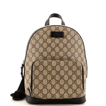 Zip Pocket Backpack GG Coated Canvas Small