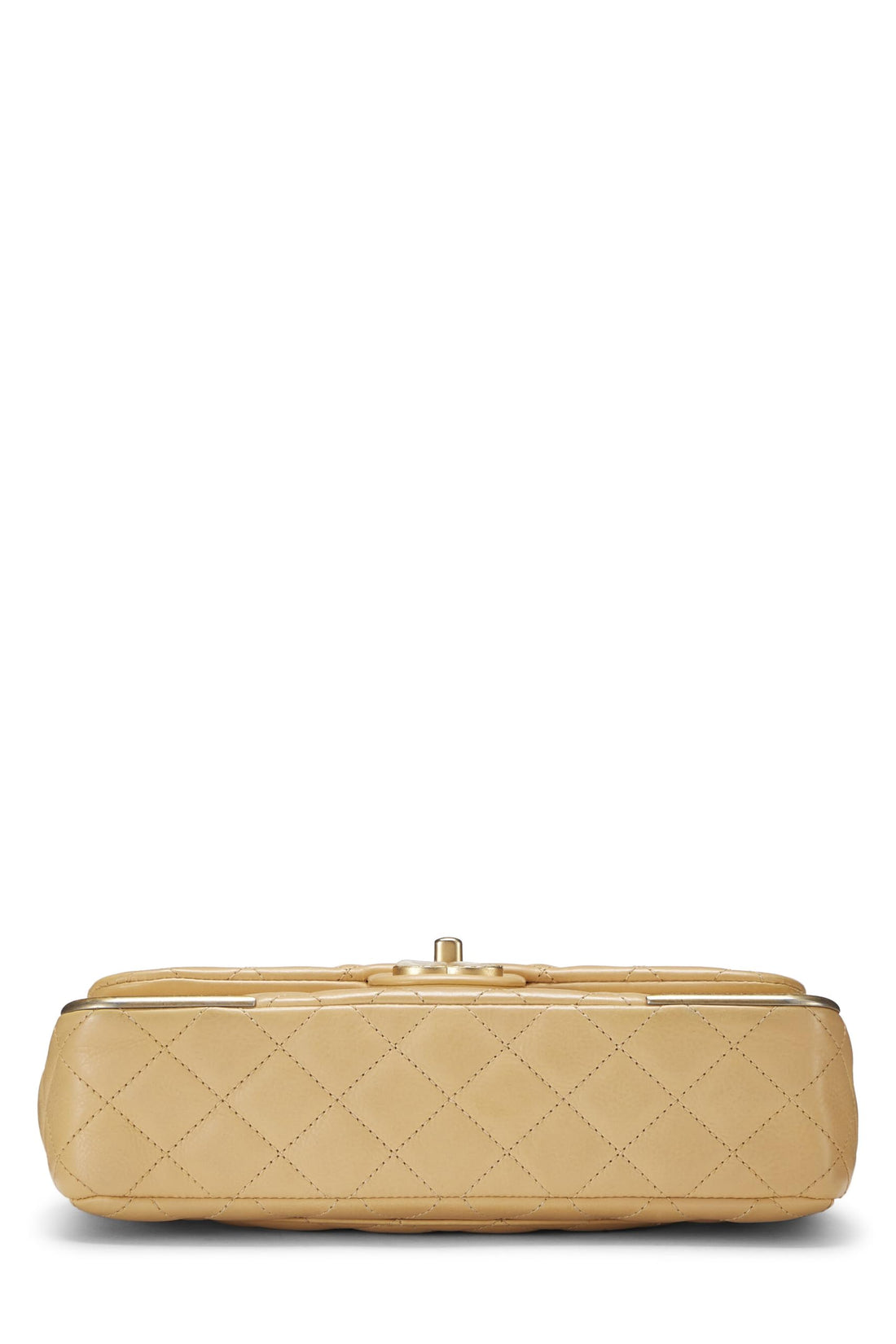 Chanel,  Paris-Cosmopolite Beige Chevron Lambskin Rock the Corner Flap Bag Medium, Beige