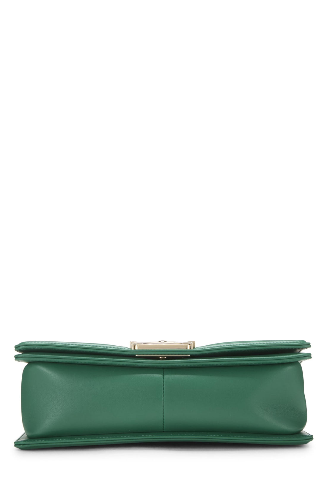 Chanel,  Green Quilted Lambskin Boy Bag Medium, Green