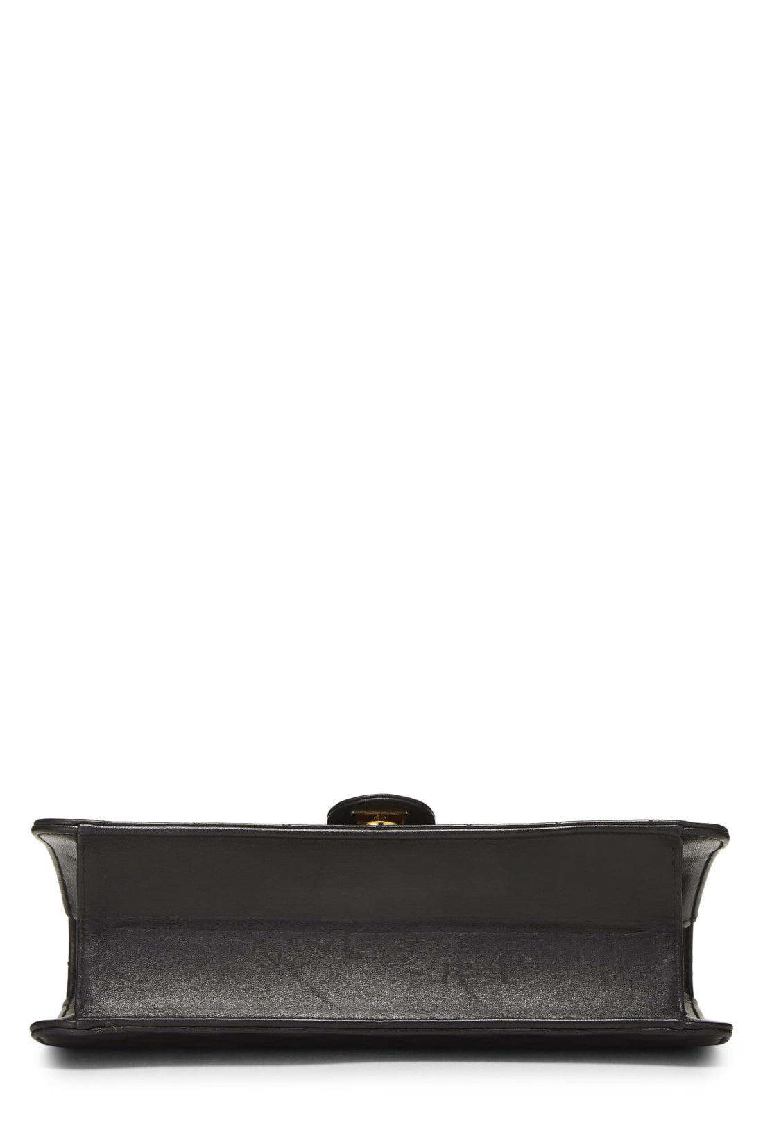 Chanel,  Black Quilted Lambskin Ex Flap Medium, Black