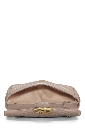 Gucci,  Pink Leather GG Marmont Shoulder Bag, Pink