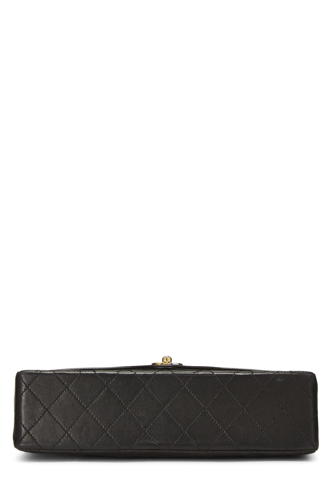 Chanel,  Black Quilted Lambskin Paris Limited Double Flap Medium, Black