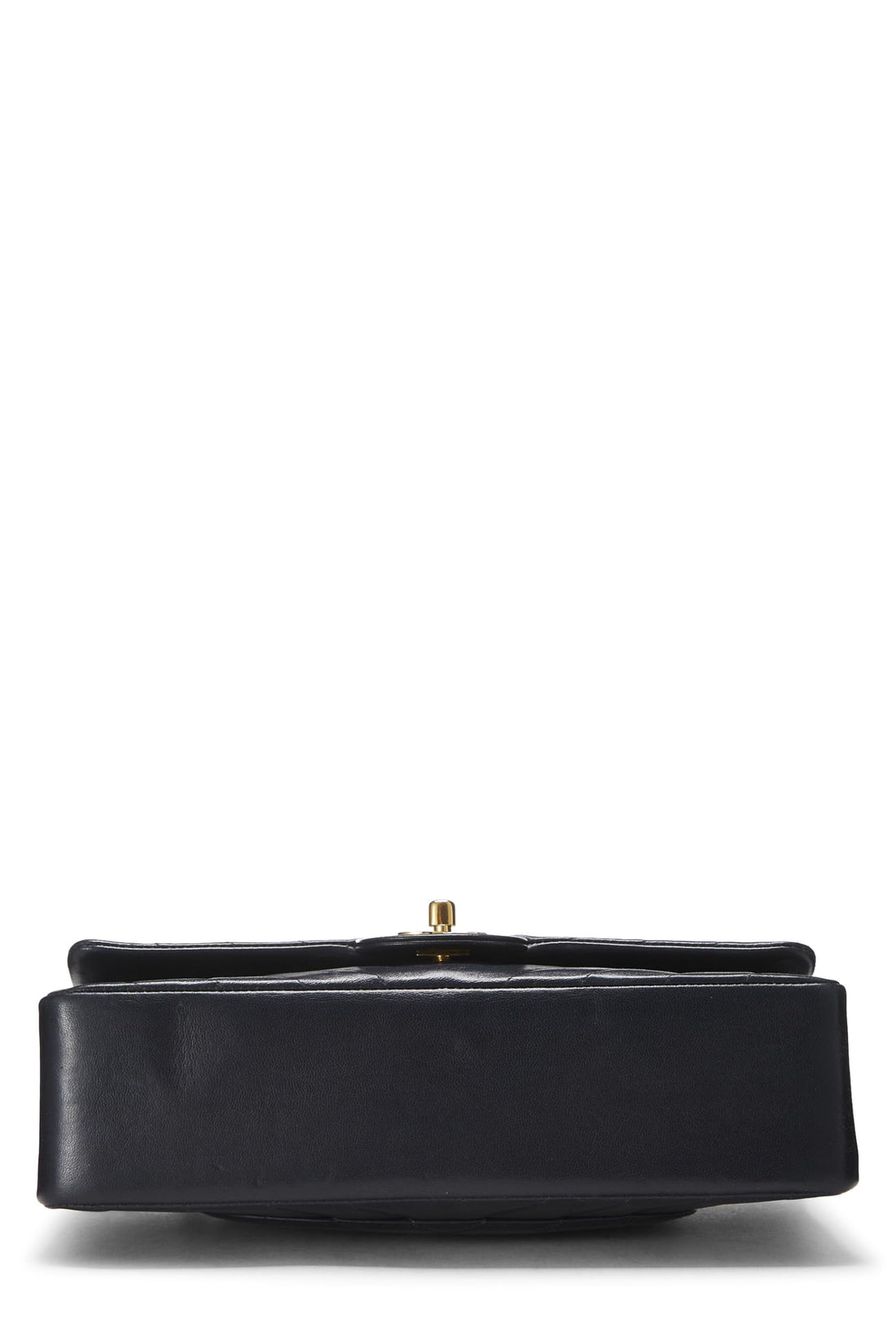Chanel,  Navy Chevron Lambskin Classic Double Flap Medium, Navy