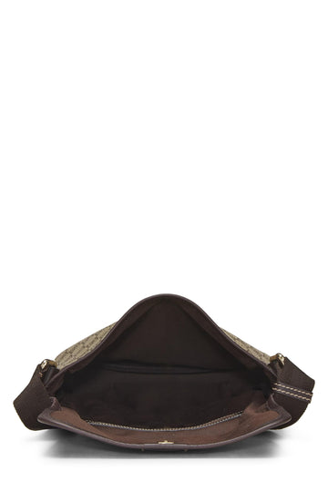 Gucci,  Original GG Supreme Canvas Flap Messenger Small, Brown