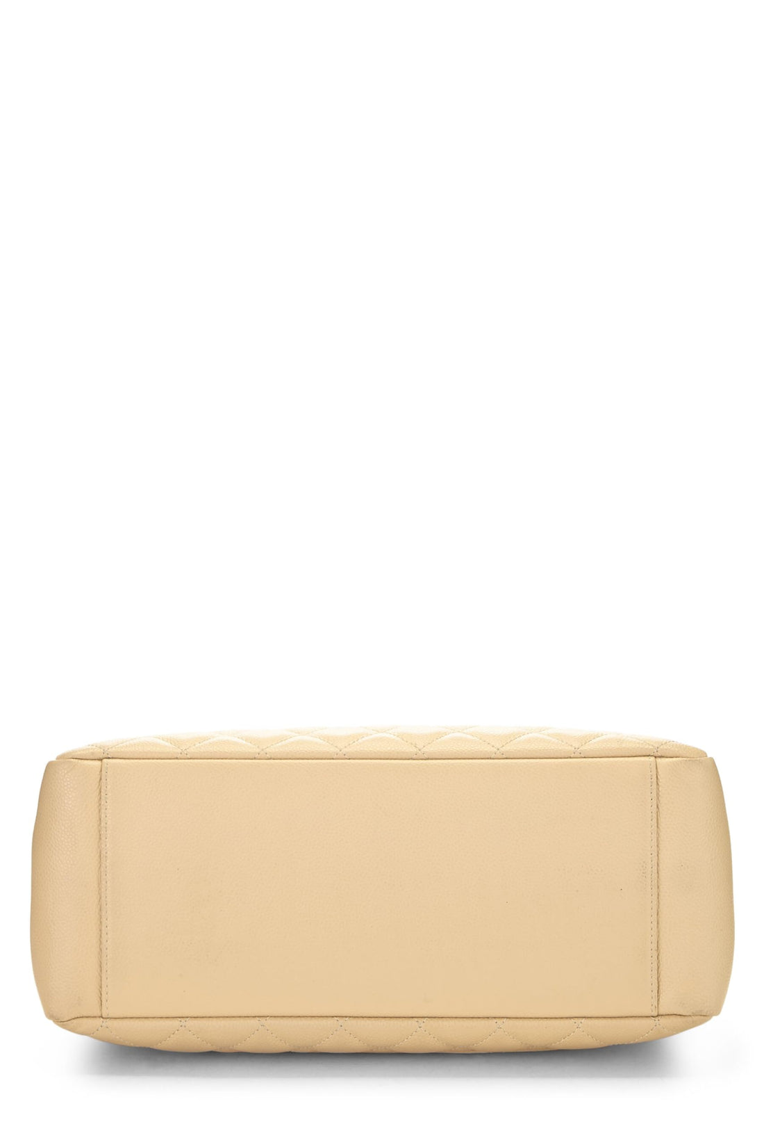 Chanel,  Beige Quilted Caviar Grand Shopping Tote (GST), Beige