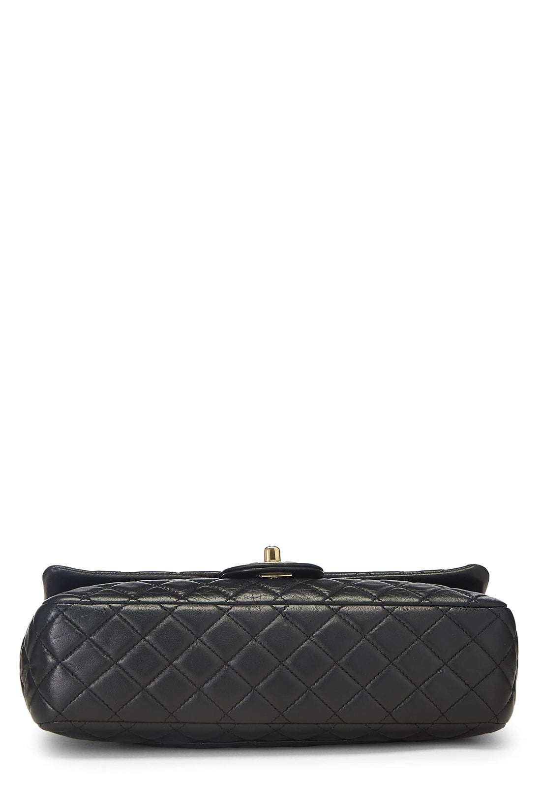 Chanel,  Black Quilted Lambskin Valentine Single Flap Medium, Black