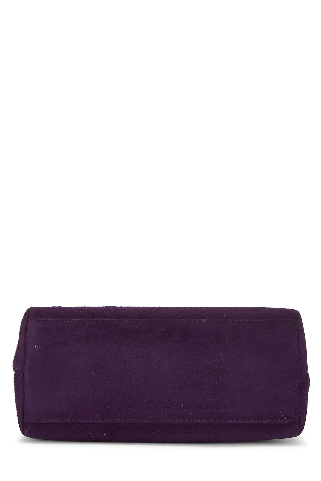 Chanel,  Purple Suede Kiss Lock Mini Bag, Purple