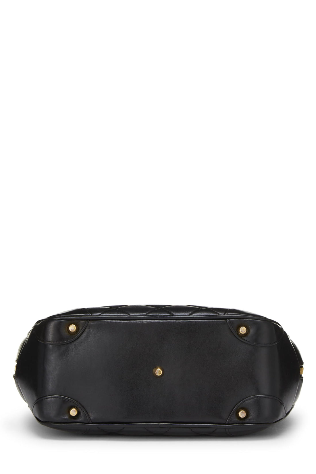 Chanel,  Black Quilted Lambskin Paris Limited Bowler Small, Black