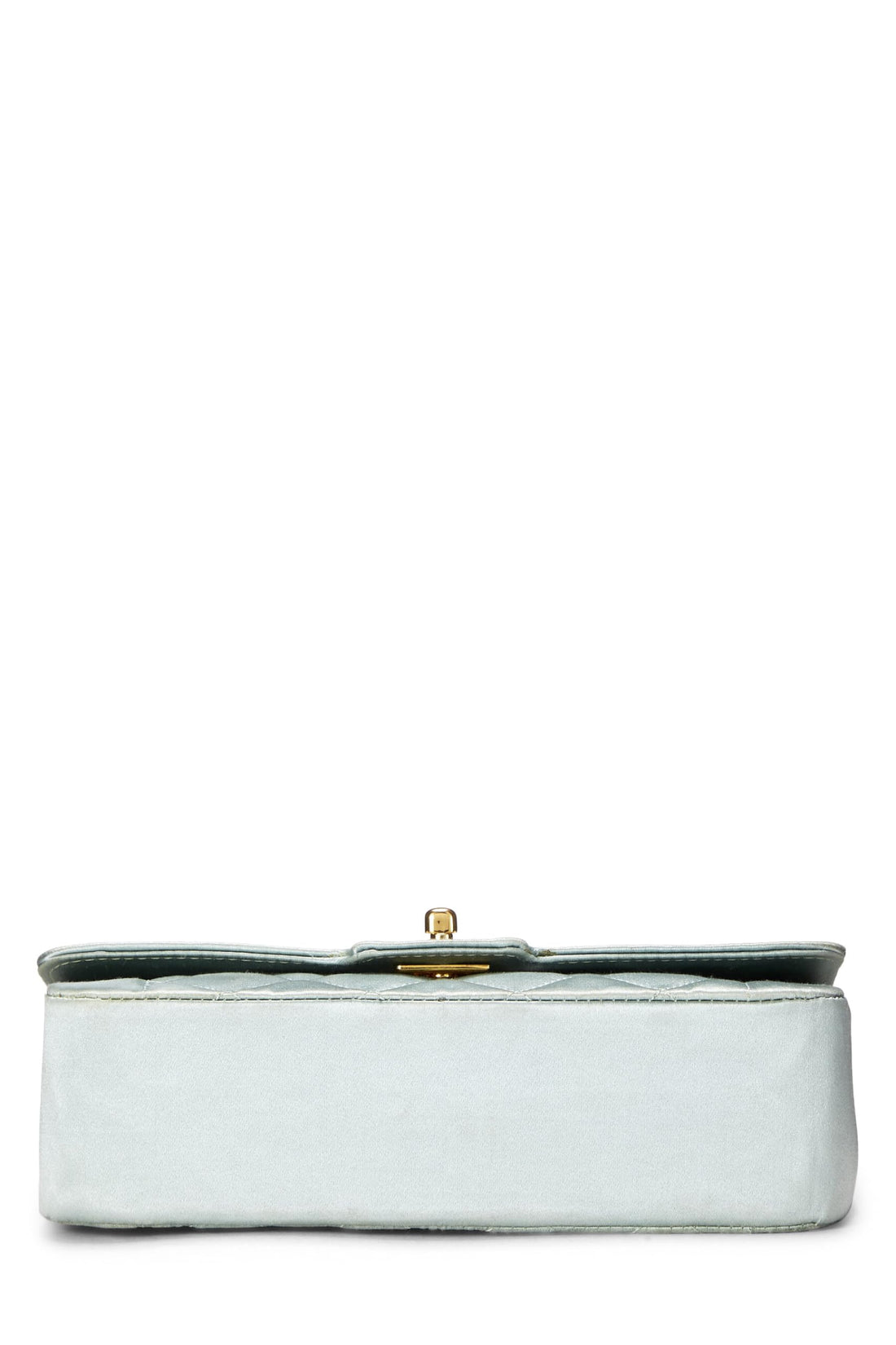 Chanel,  Blue Satin Border Tab Mini, Blue