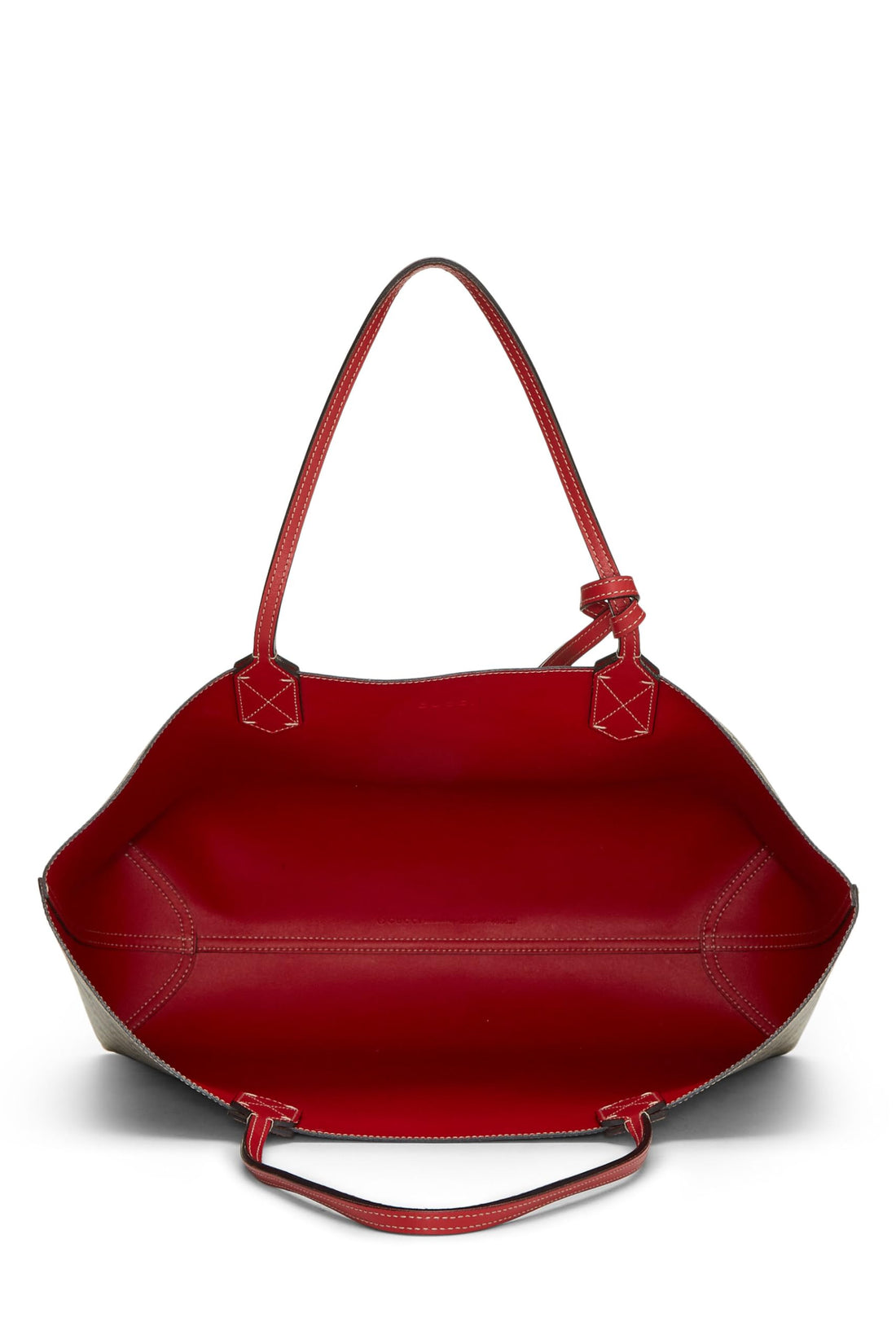 Gucci,  Red & Original GG Supreme Canvas Reversible Tote, Red
