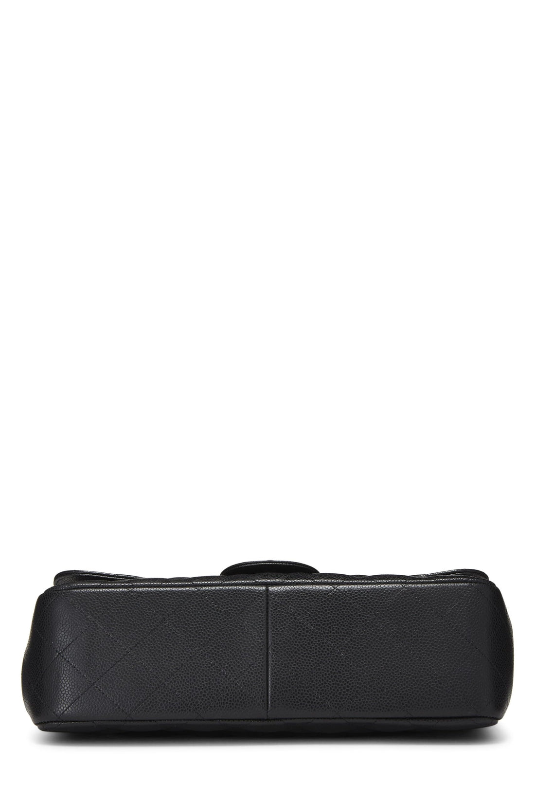 Chanel,  Black Quilted Caviar New Classic Double Flap Jumbo, Black