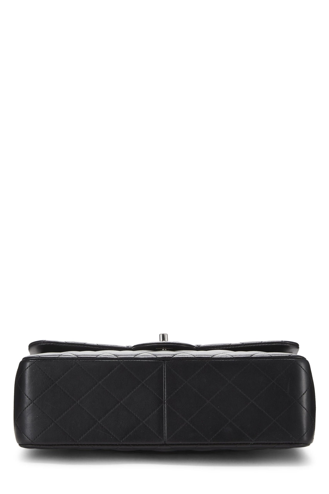 Chanel,  Black Quilted Lambskin New Classic Double Flap Jumbo, Black