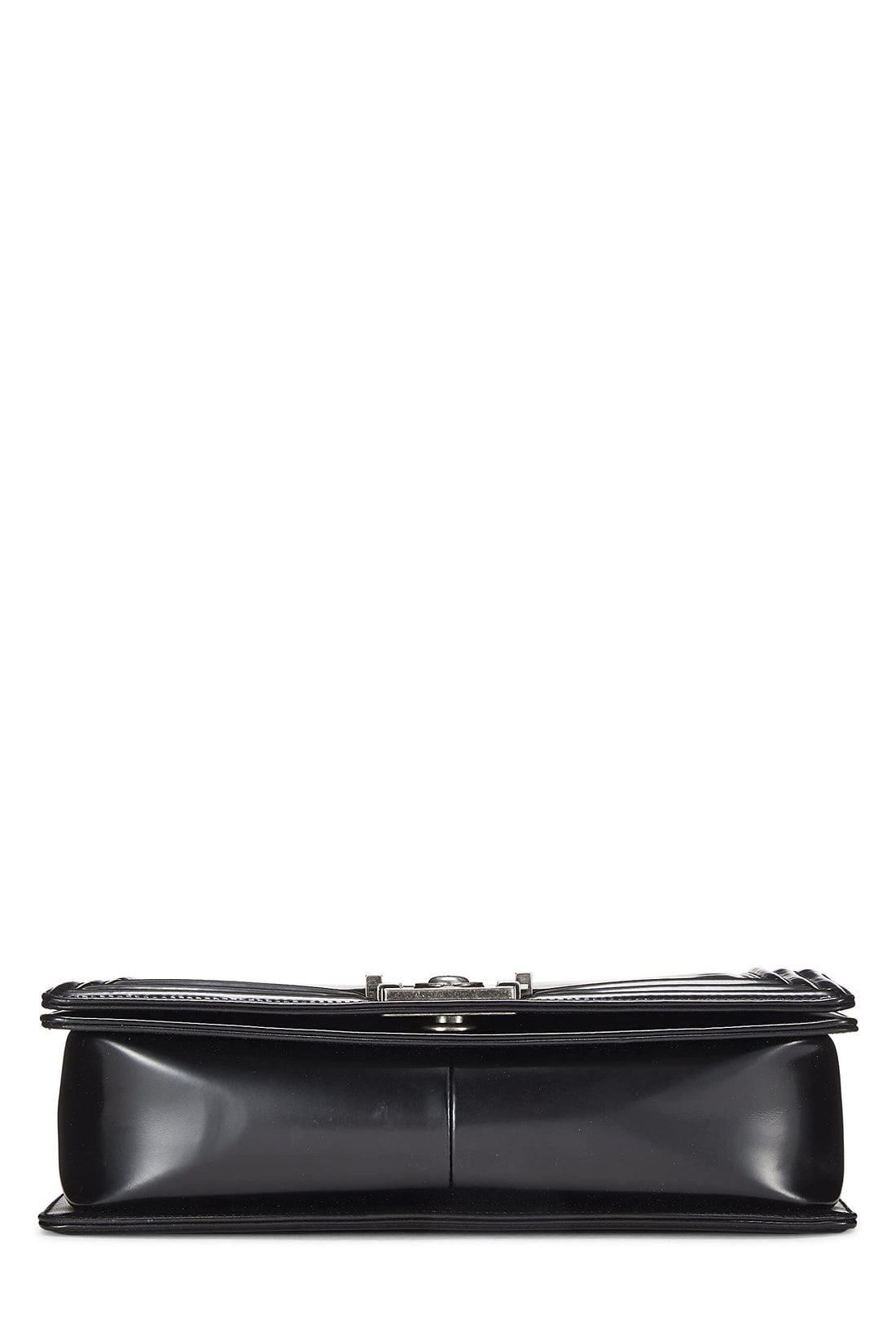 Chanel,  Black Calfskin Reverso Boy Bag Large, Black