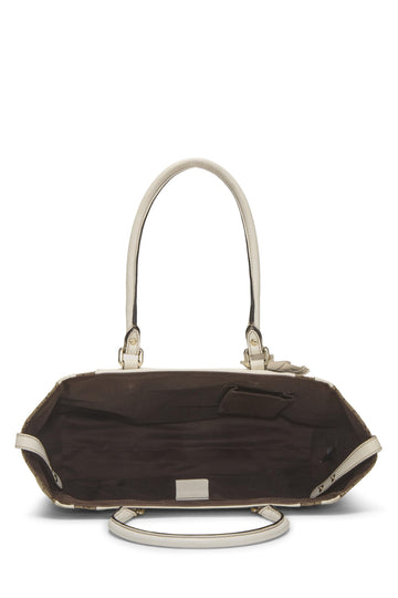 Gucci,  White Original GG Canvas Handbag, White