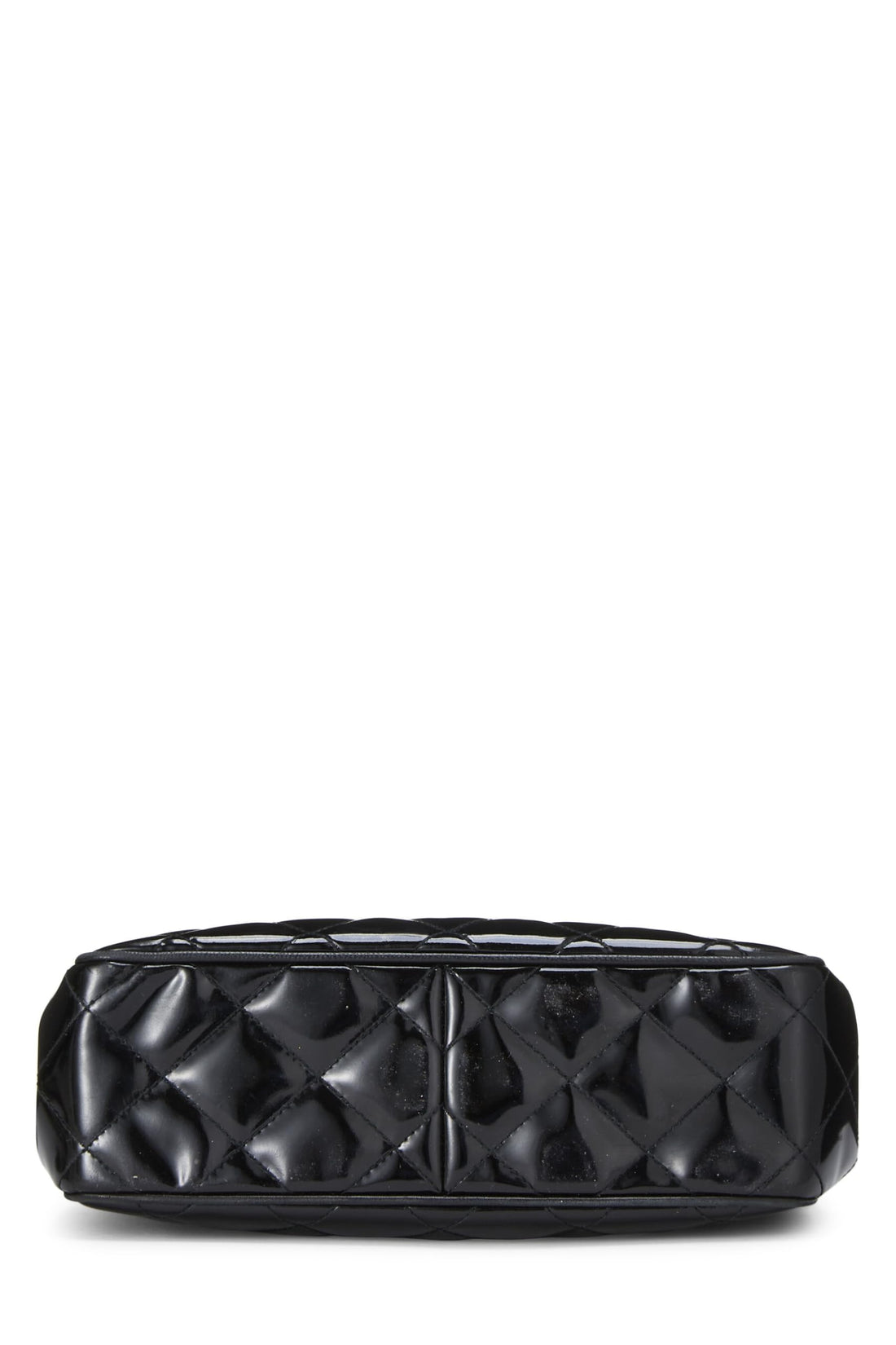 Chanel,  Black Quilted Patent Leather Handbag Small, Black