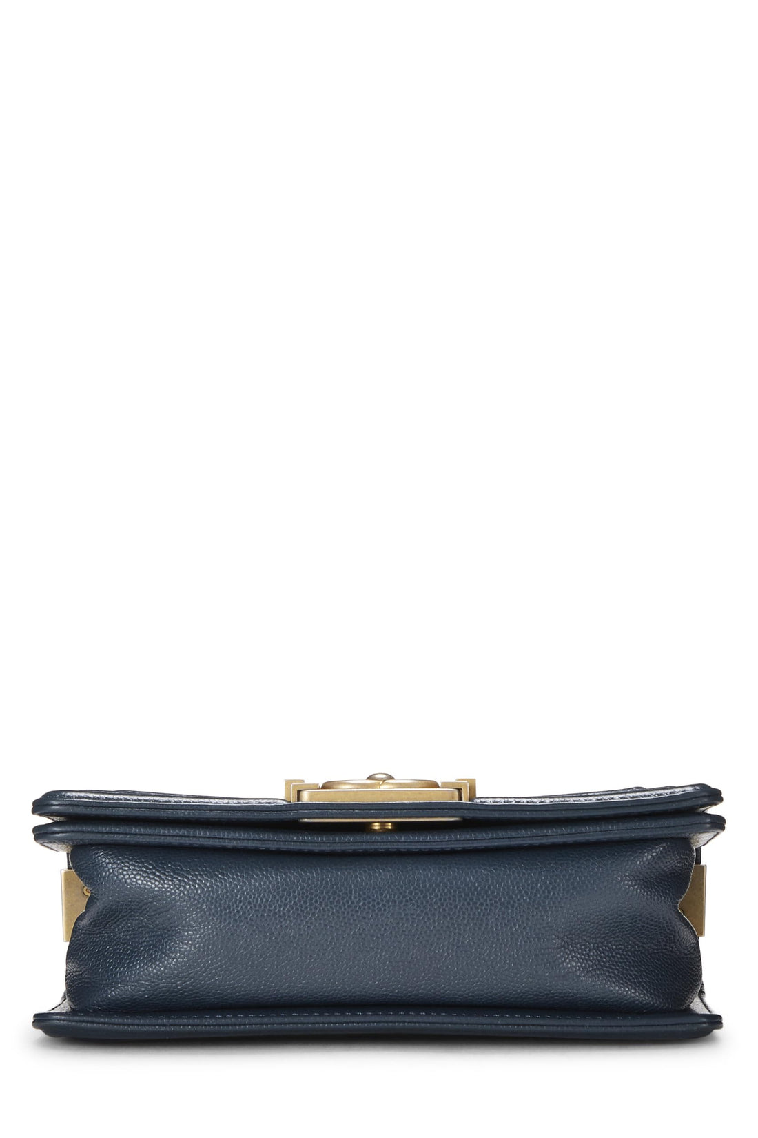 Chanel,  Blue Chevron Caviar Boy Bag Small, Blue