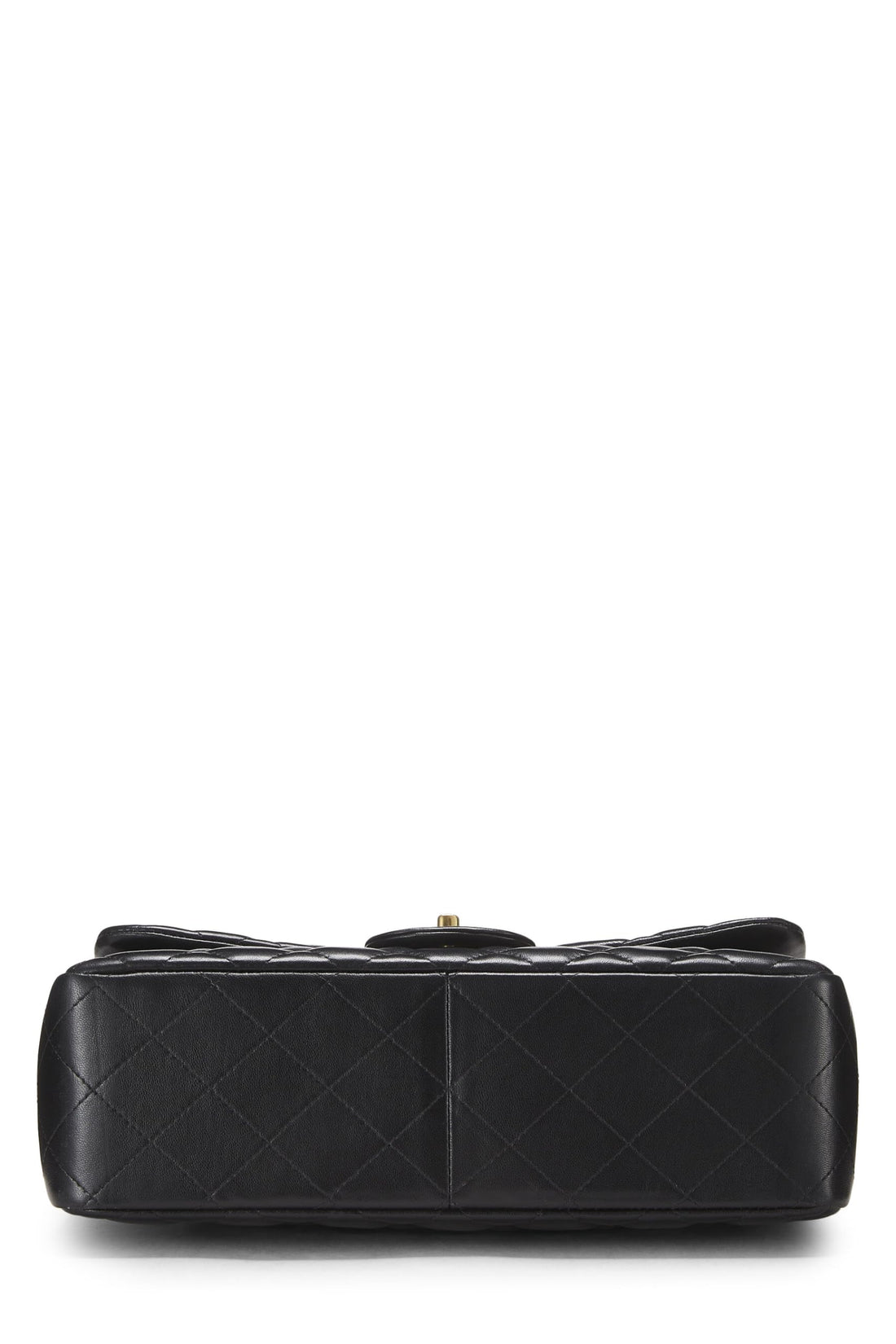 Chanel,  Black Quilted Lambskin New Classic Double Flap Jumbo, Black