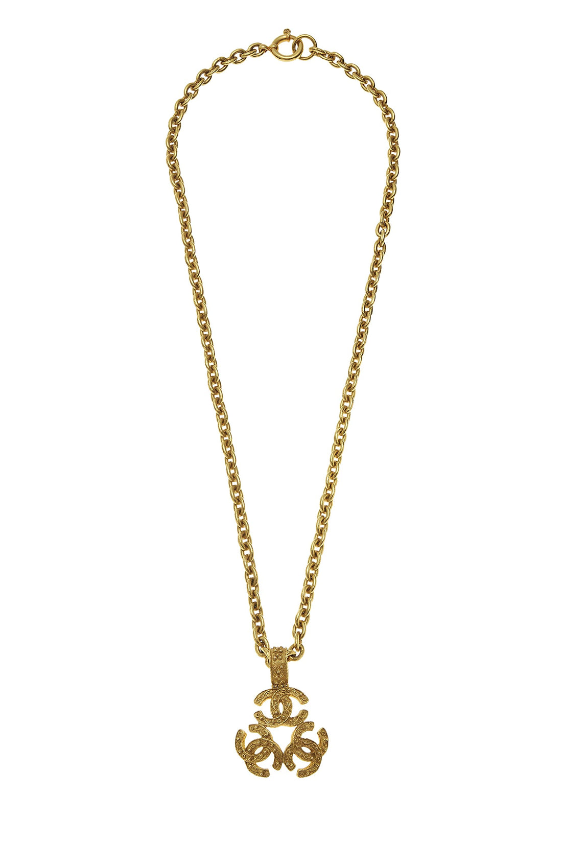 Chanel,  Gold Filigree 'CC' Necklace, Gold