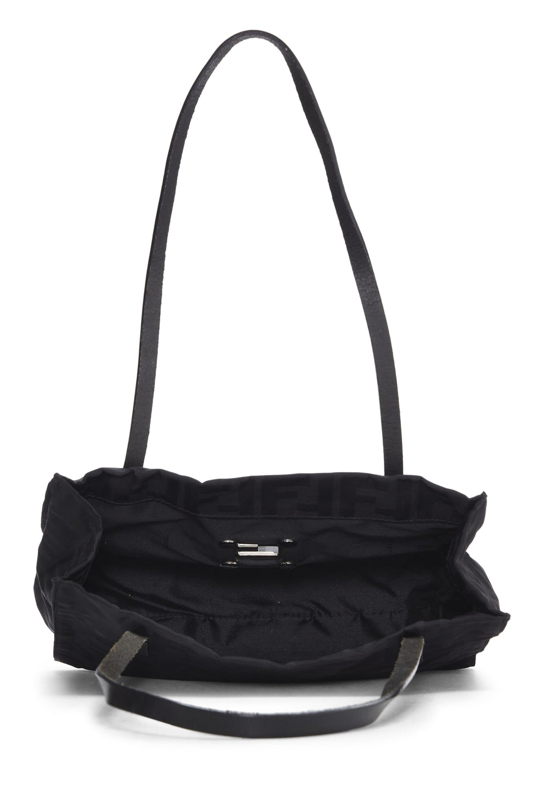 Fendi,  Black Zucca Nylon Tote Small, Black
