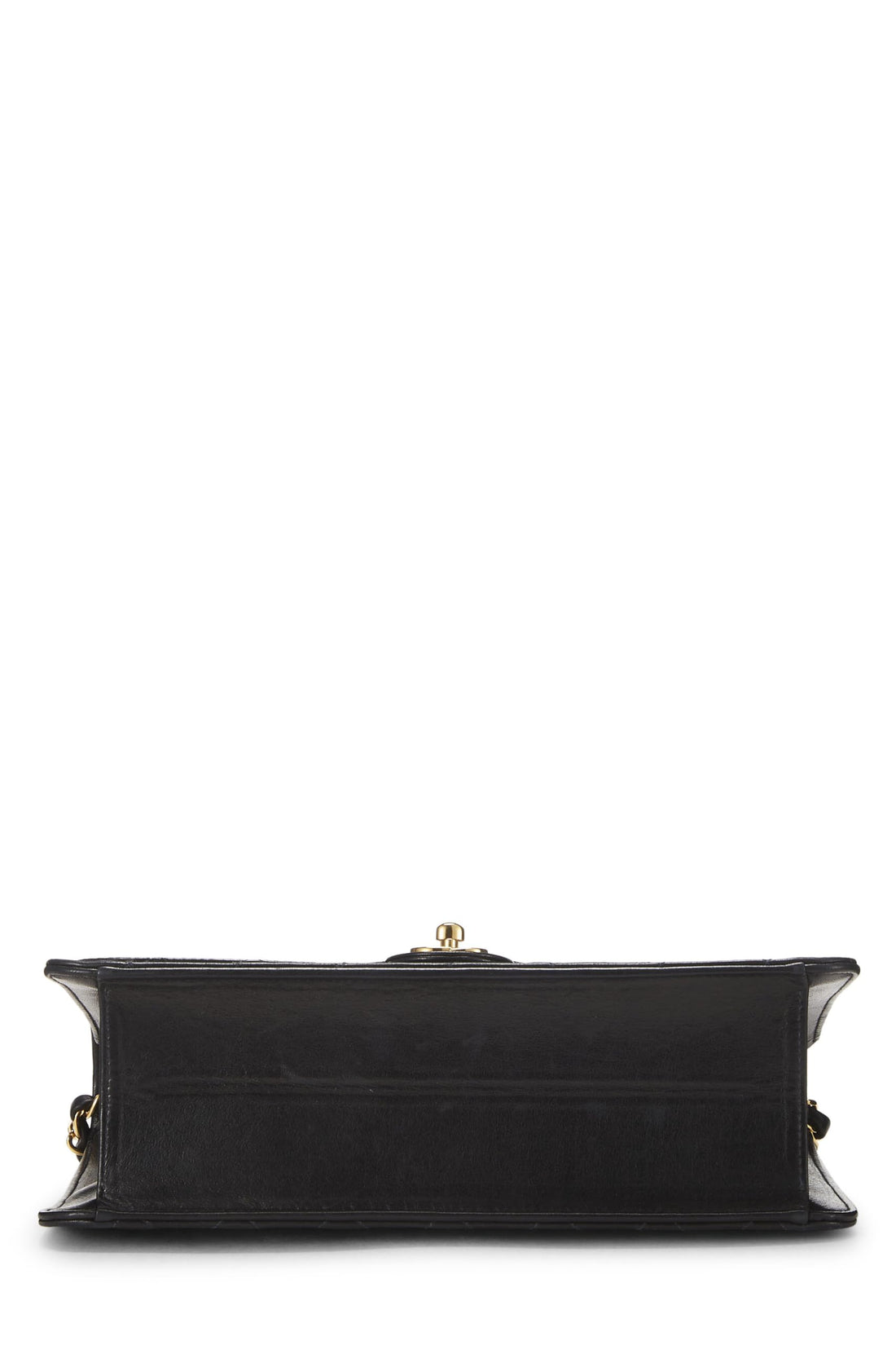 Chanel,  Black Quilted Lambskin Turnlock Ex Flap Medium, Black