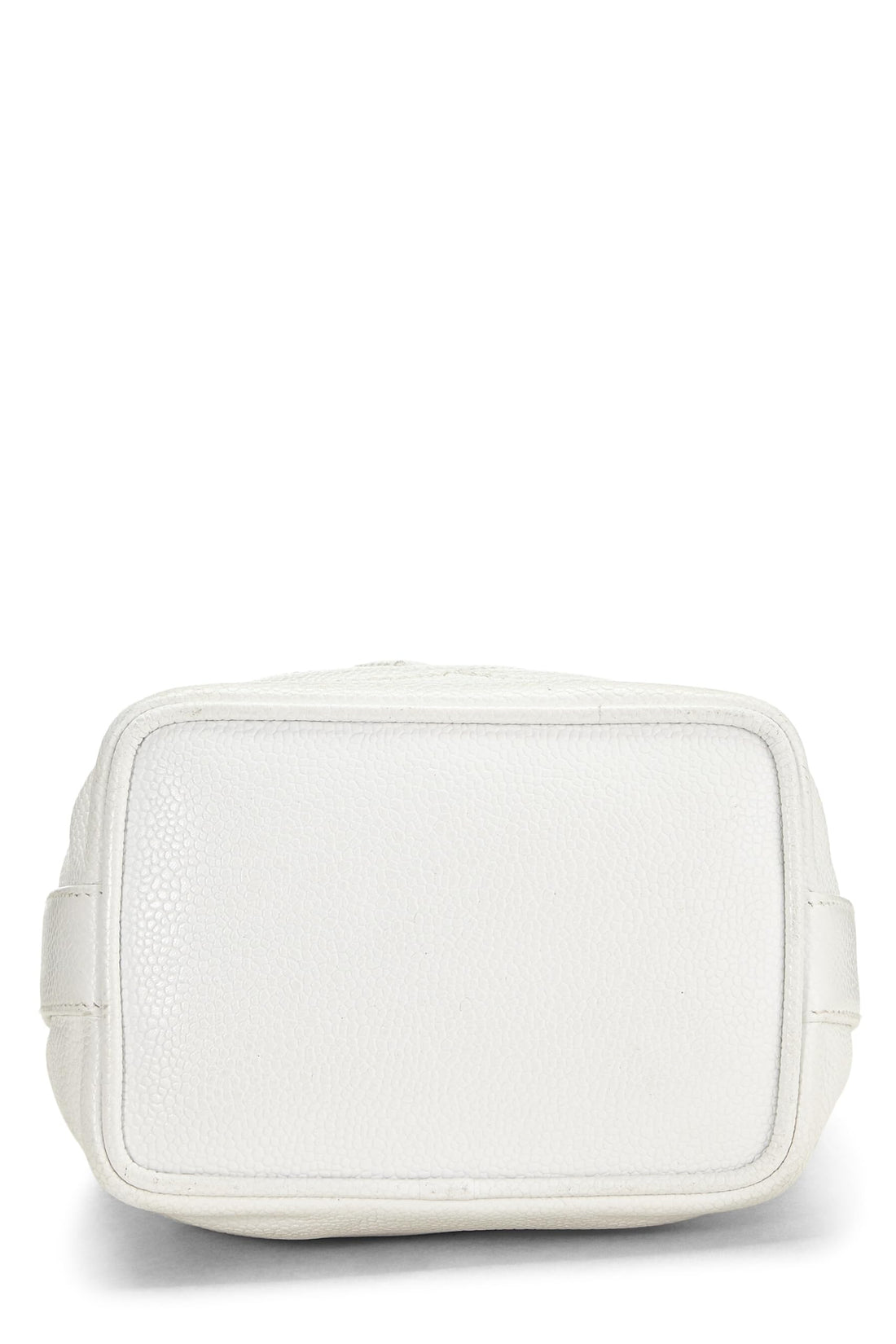 Chanel,  White Caviar Bucket Bag Mini, White