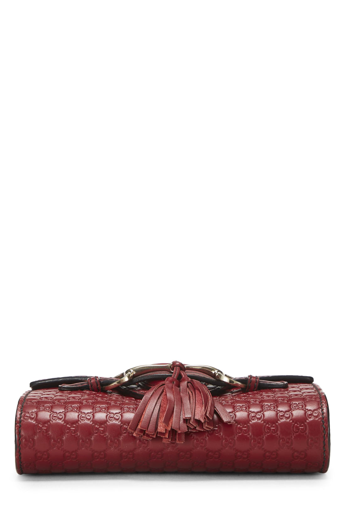 Gucci,  Pink Microguccissima Leather Emily Chain Crossbody Bag, Red