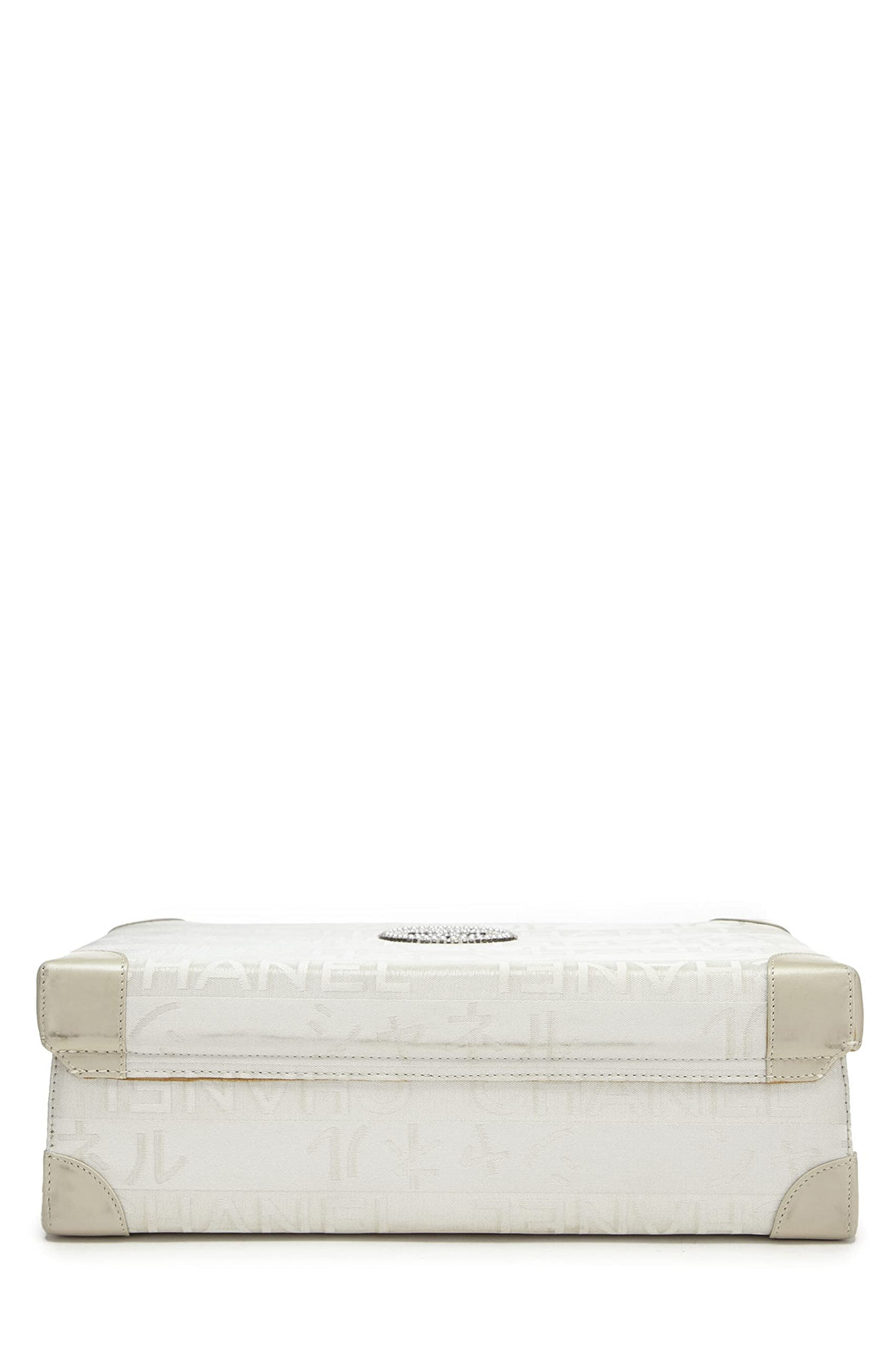 Chanel,  White Satin Ginza Briefcase LTD, White