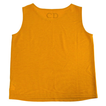 Christian Dior 1980s Sleeveless Tops Yellow #L