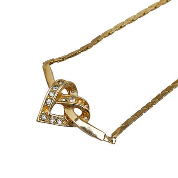 Dior Hard Logo Rhinestone Necklace G Plated  Dior