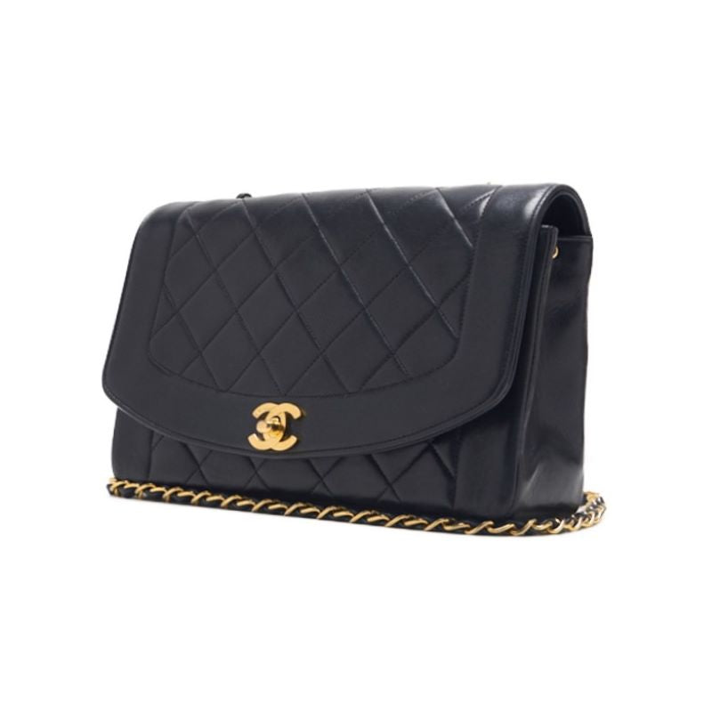 Chanel Matrasse Dianaflap Chain Shoulder  Black  Shoulder Bag Mini Shoulder Bag  Bag Hybrid ? Ship?  Mountain Bookstore Online